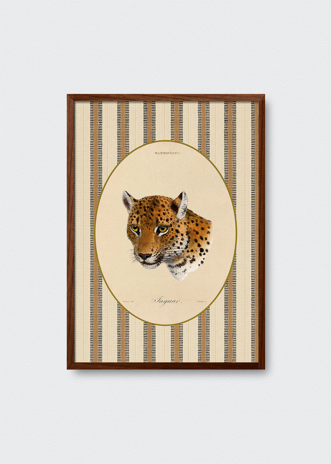 Cuadro Papel Algodón Leopardo Rayas - ENTREGA FLASH