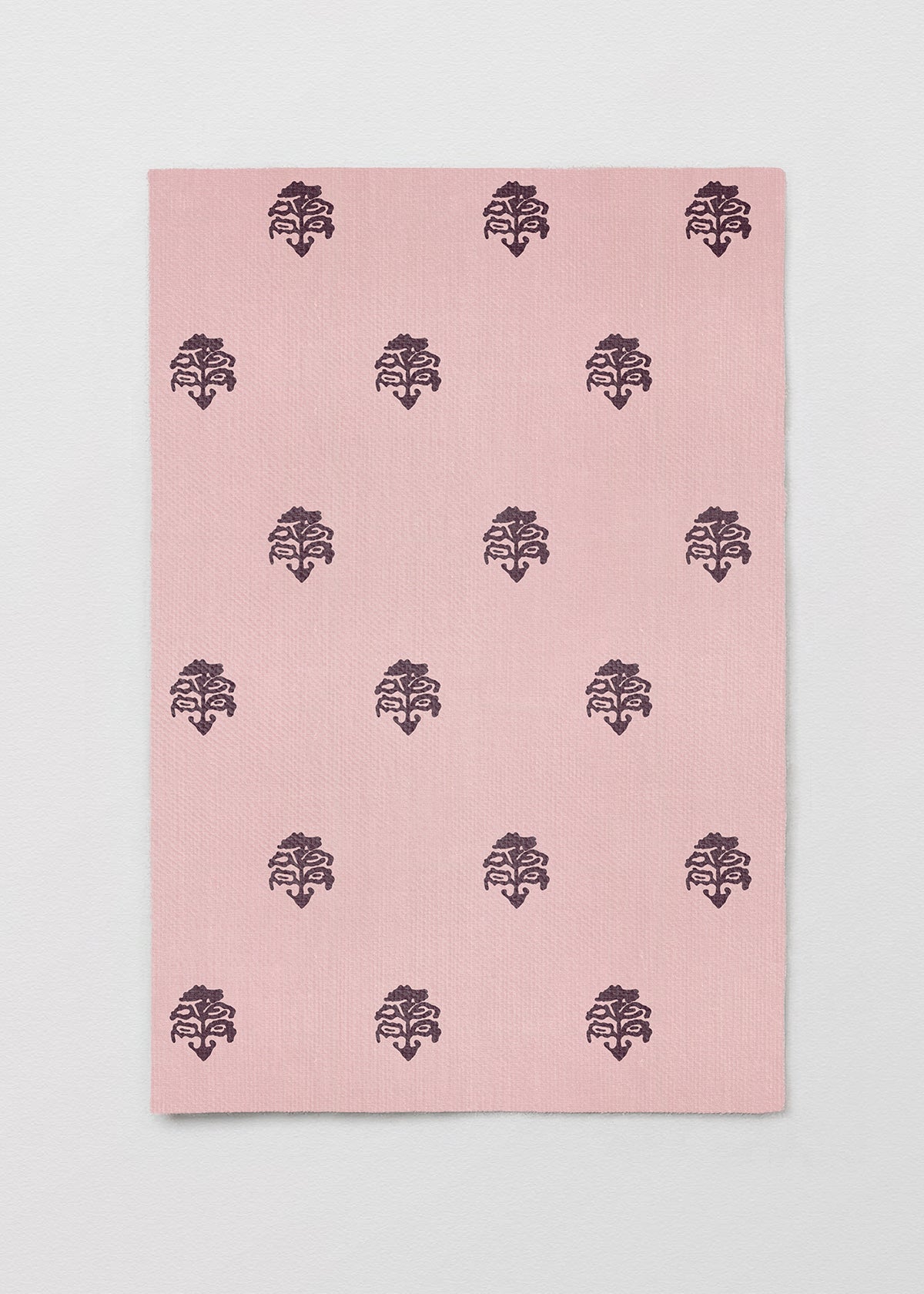 Papel Mural Flor Rosado Antiguo-Guinda