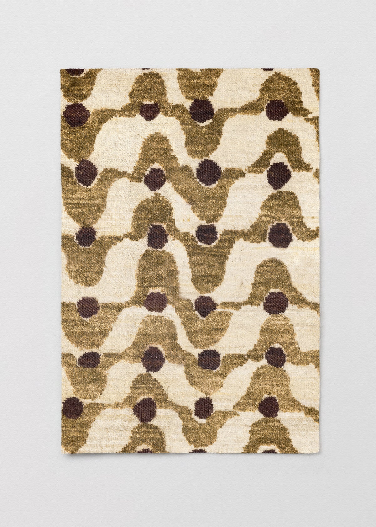 Papel Mural Ondas Amarillo Ocre