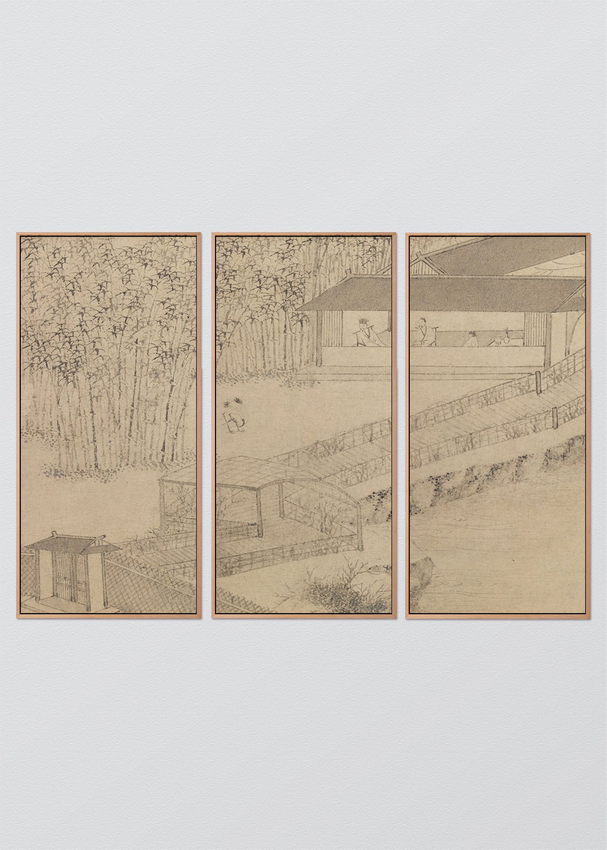 Paneles Murales de lino Jardín Japones - Serie 03 - REBAJAS