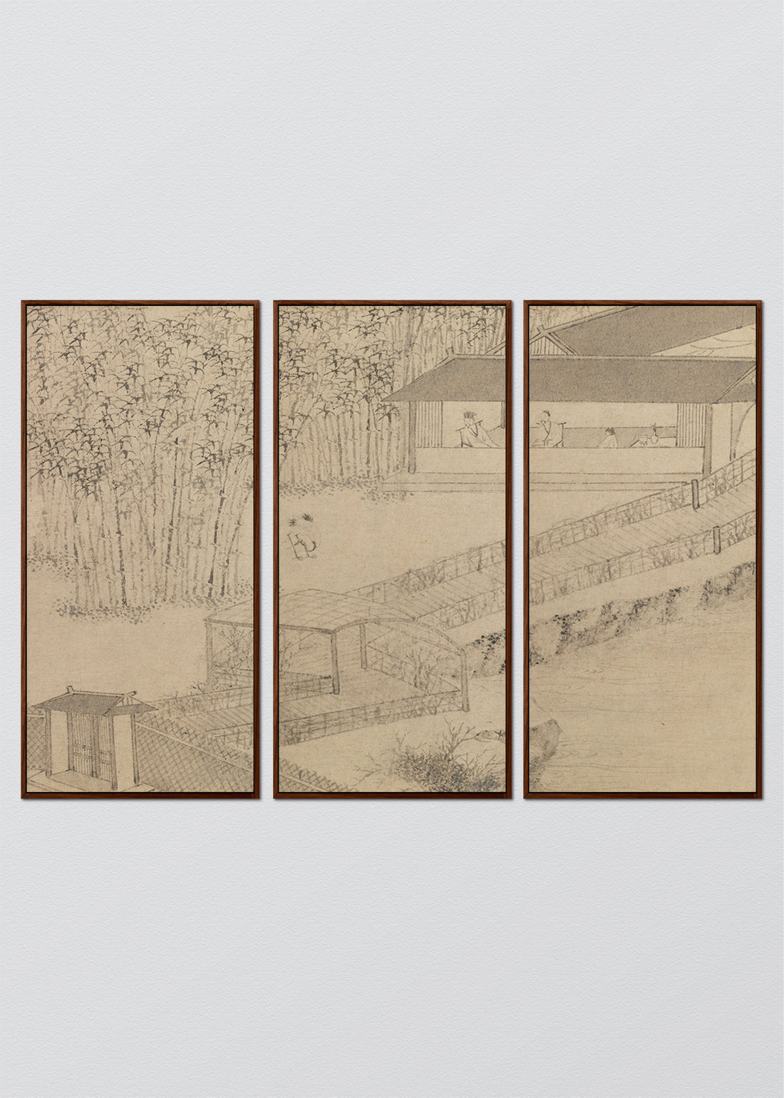 Paneles Murales de lino Jardín Japones - Serie 03