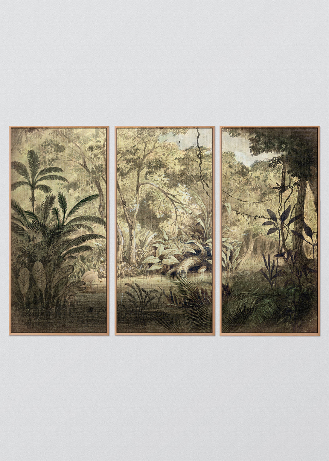 Paneles Murales de lino Jungla Amazónica - Serie 03