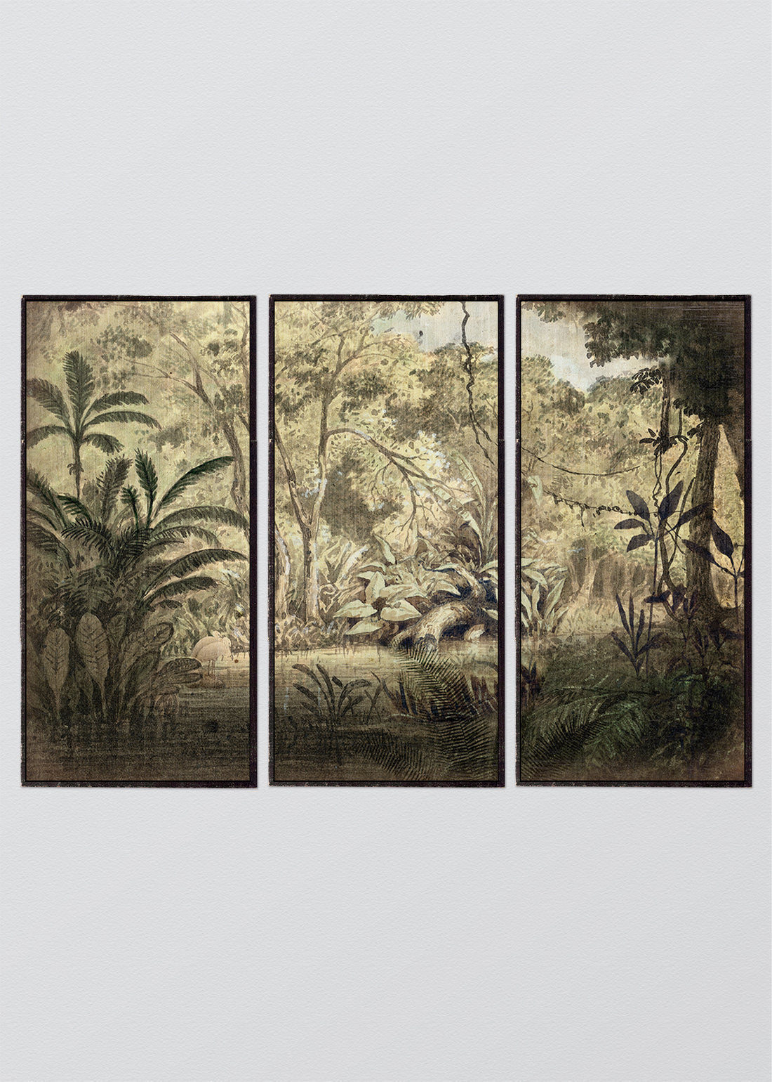 Paneles Murales de lino Jungla Amazónica - Serie 03