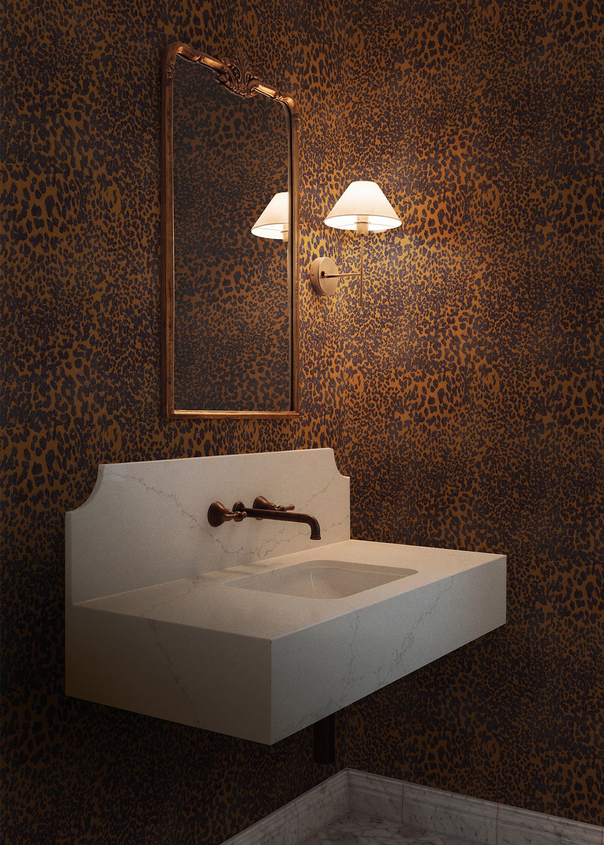 Papel Mural Animal Leopardo Bengala Noir