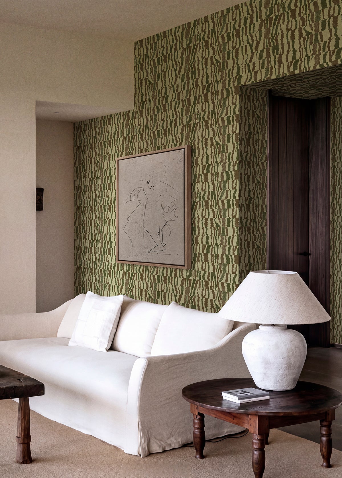 Papel Mural Trama Verde Musk