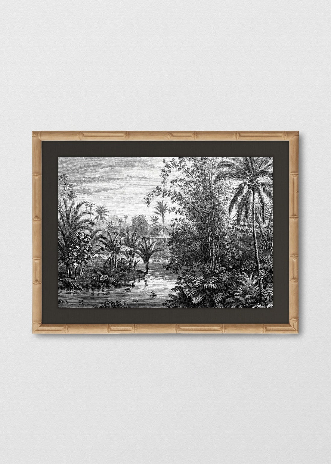 BAMBÚ NATURAL LINO NEGRO