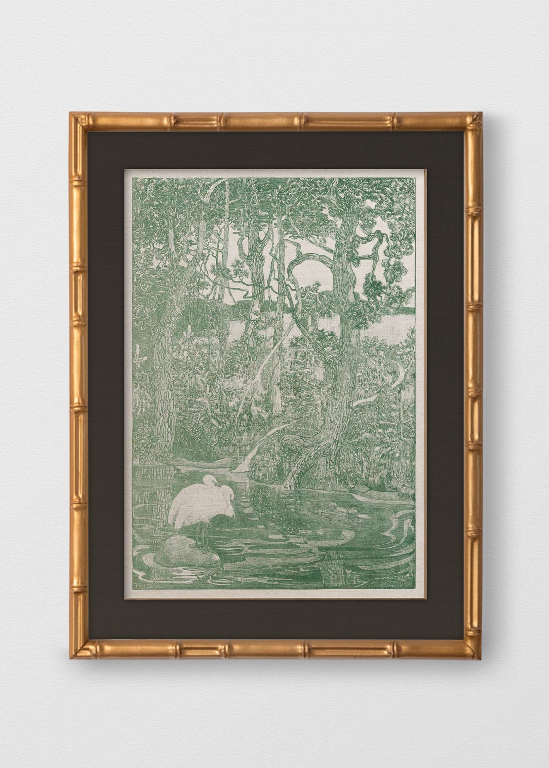 BAMBÚ DORADO ANTIGUO LINO NEGRO