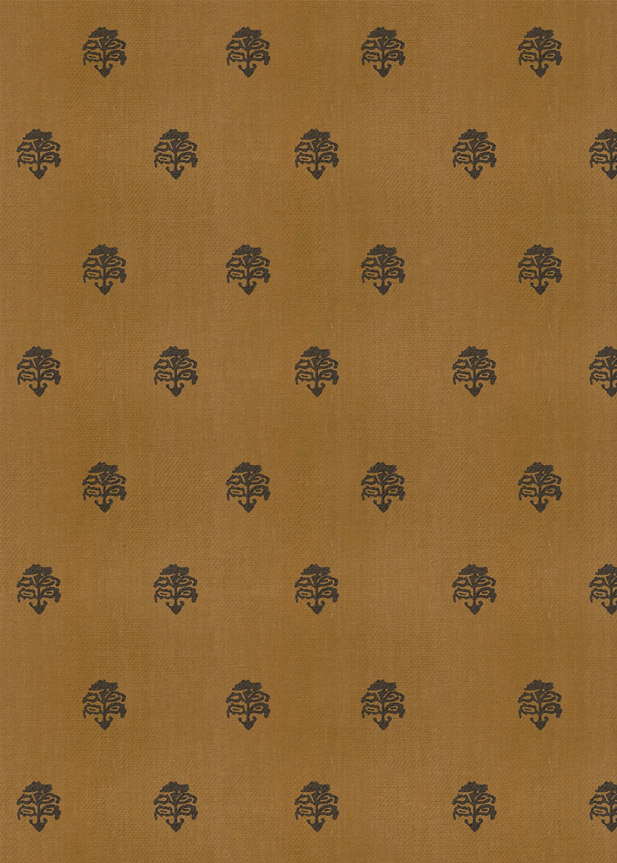 Papel Mural Flor Amarillo Ocre