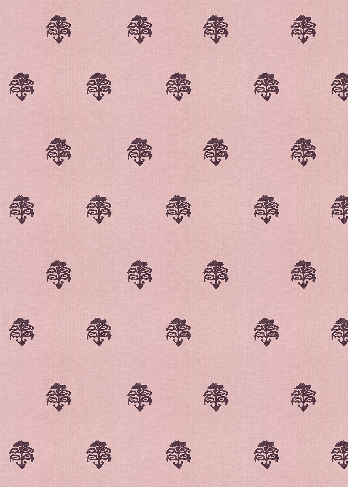 Papel Mural Flor Rosado Antiguo-Guinda