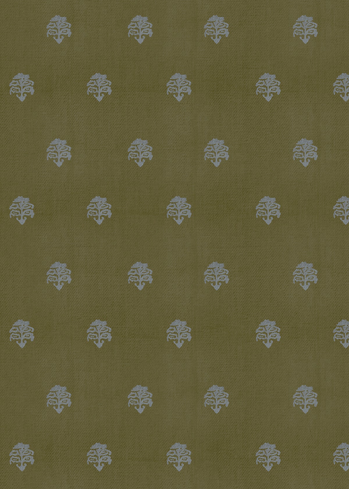 Papel Mural Flor Verde Musk
