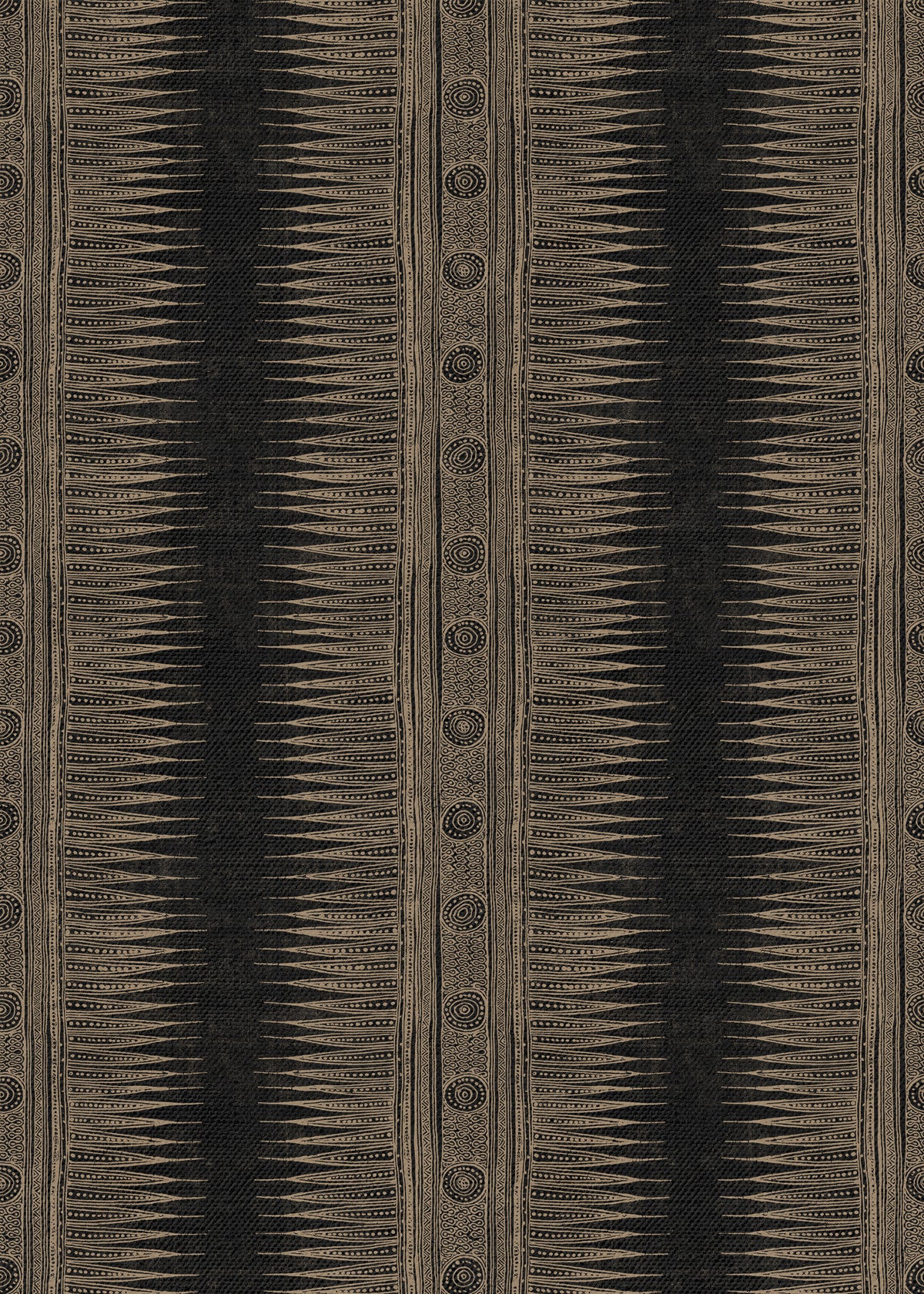 Papel Mural Tribal Shogun Negro Nuit