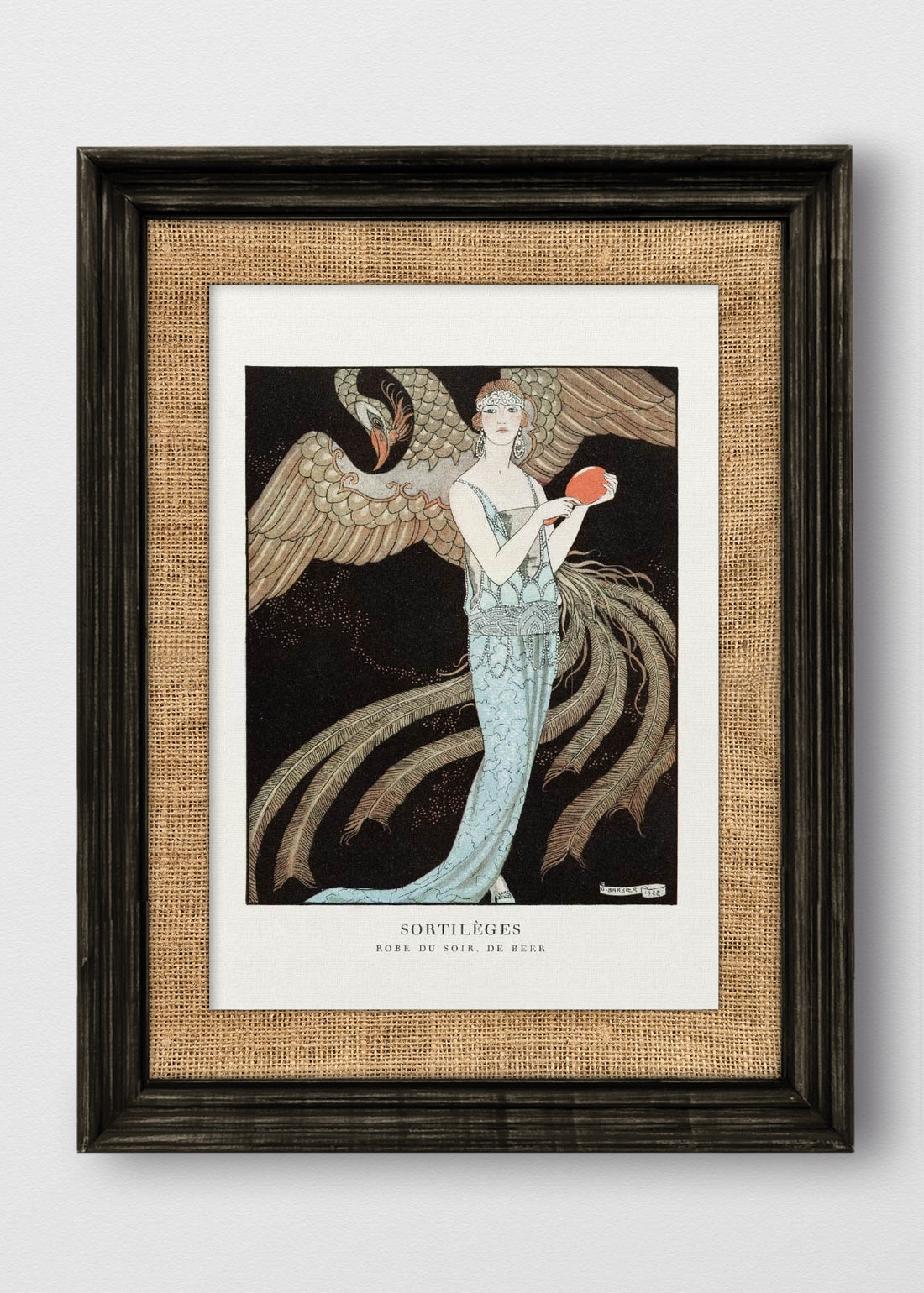 VINTAGE NEGRO ARPILLERA