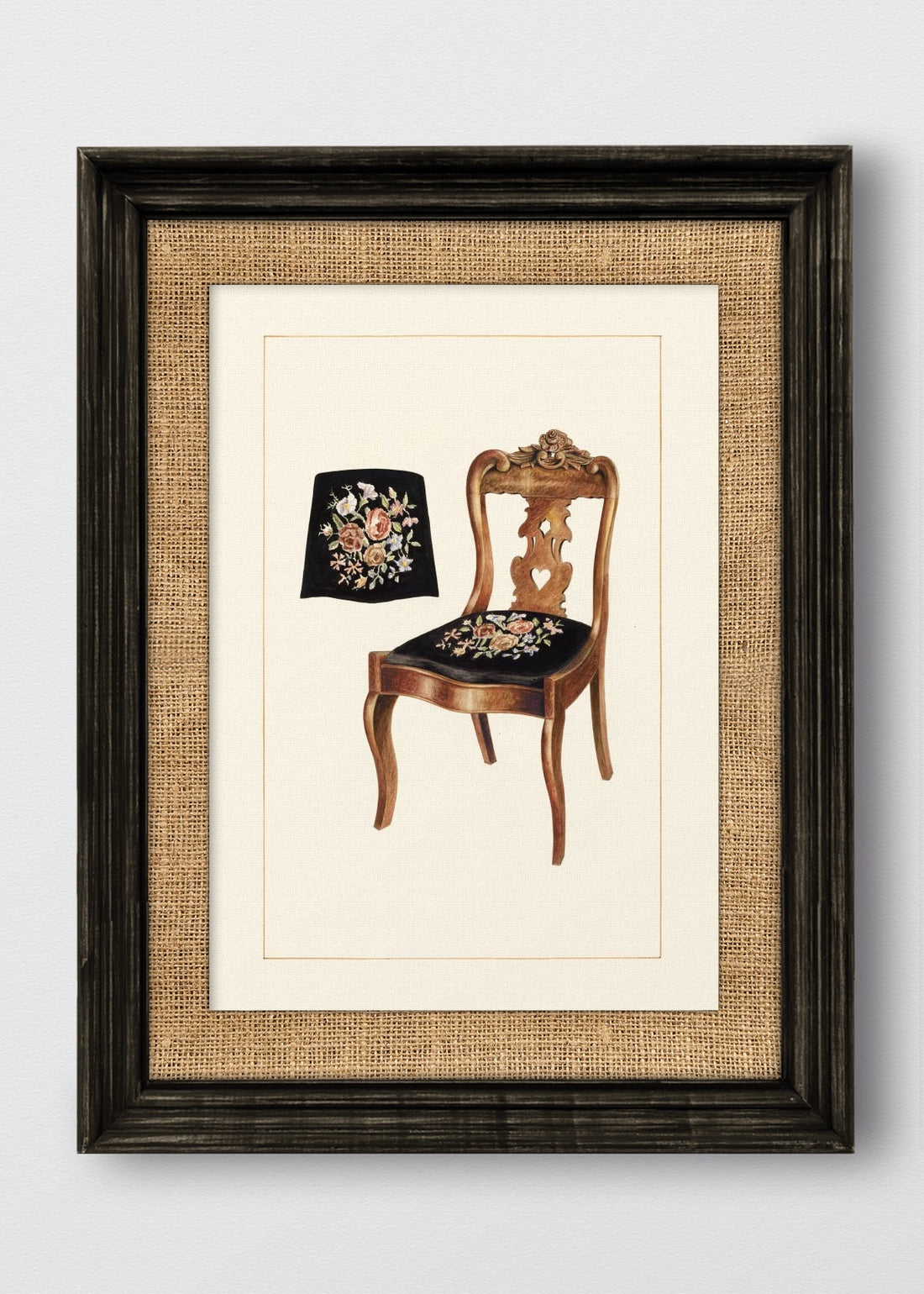 VINTAGE NEGRO ARPILLERA