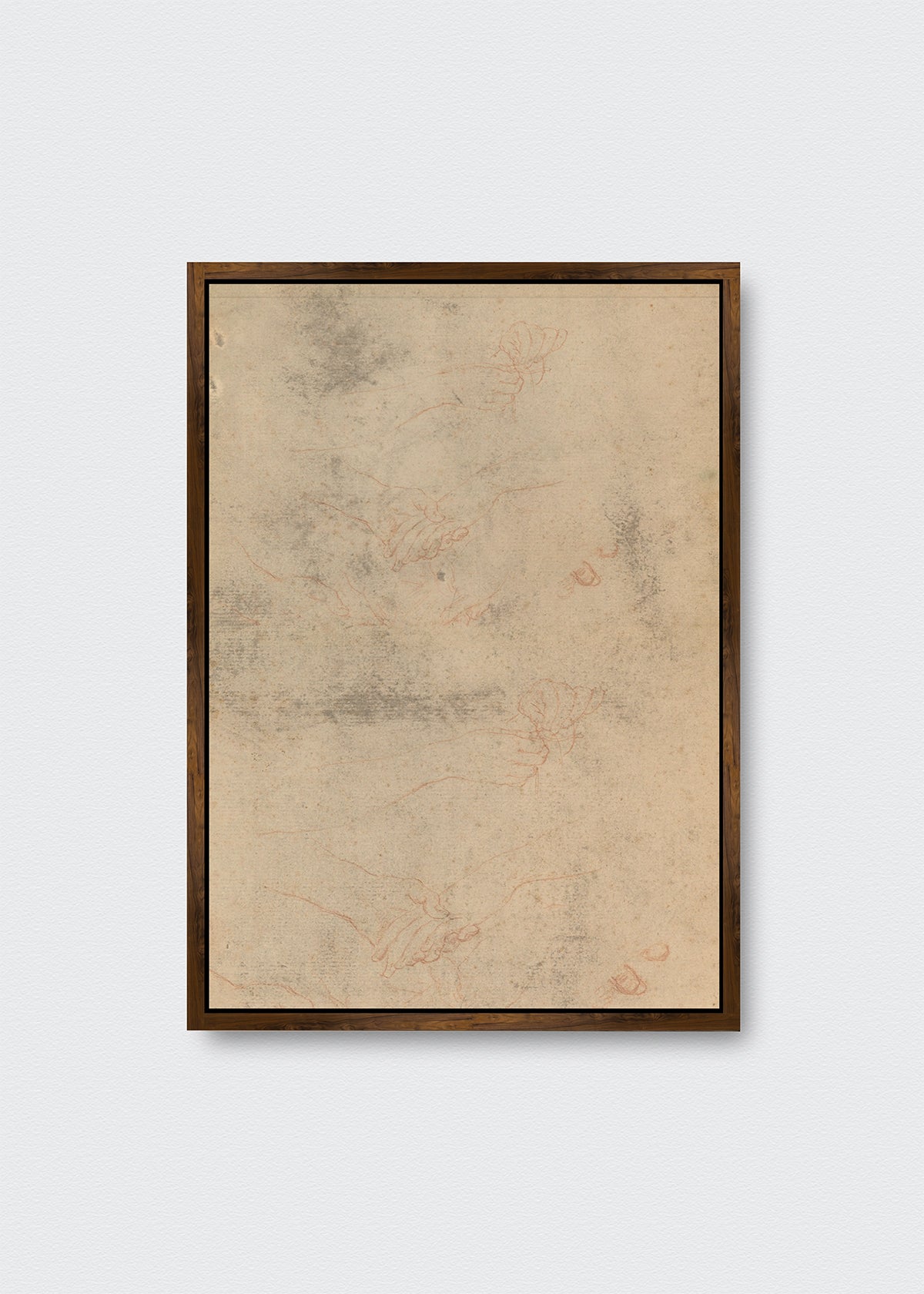 Cuadro canvas figura y textura