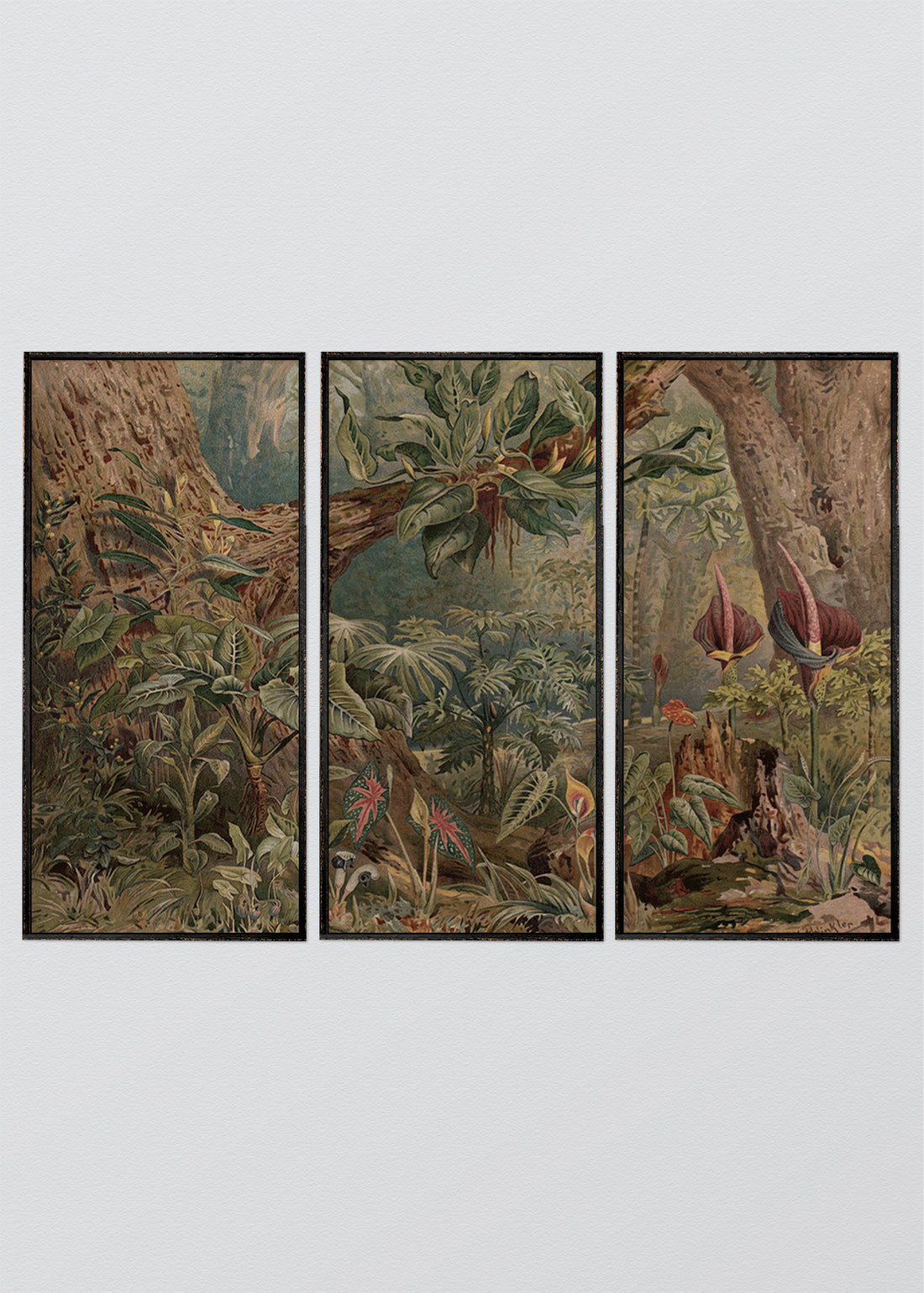 Paneles Murales de lino Jungla - Serie 03