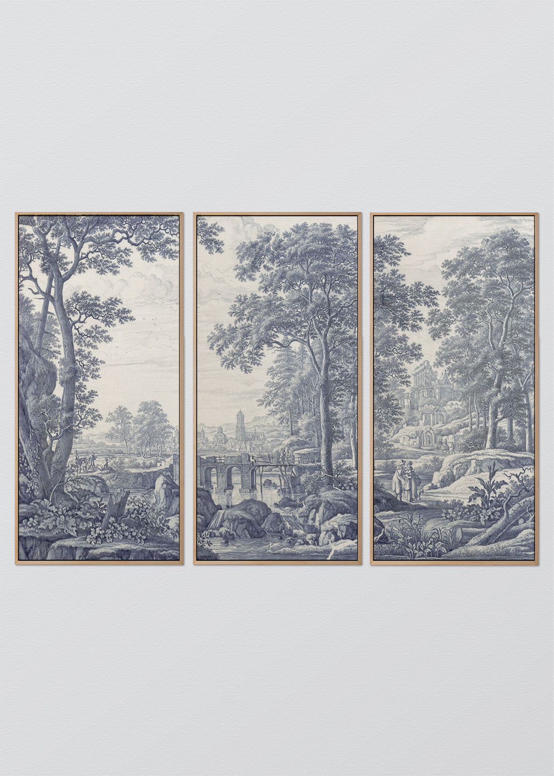 Paneles Murales de lino toile de Jouy - Serie 03