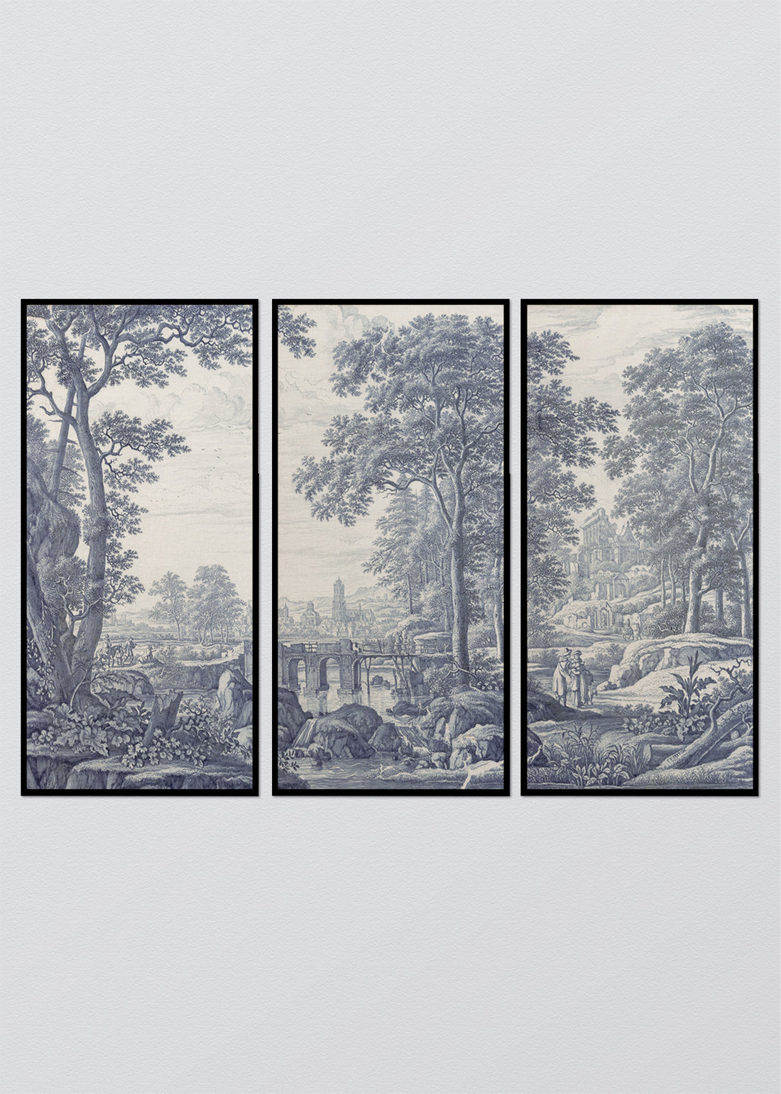 Paneles Murales de lino toile de Jouy - Serie 03