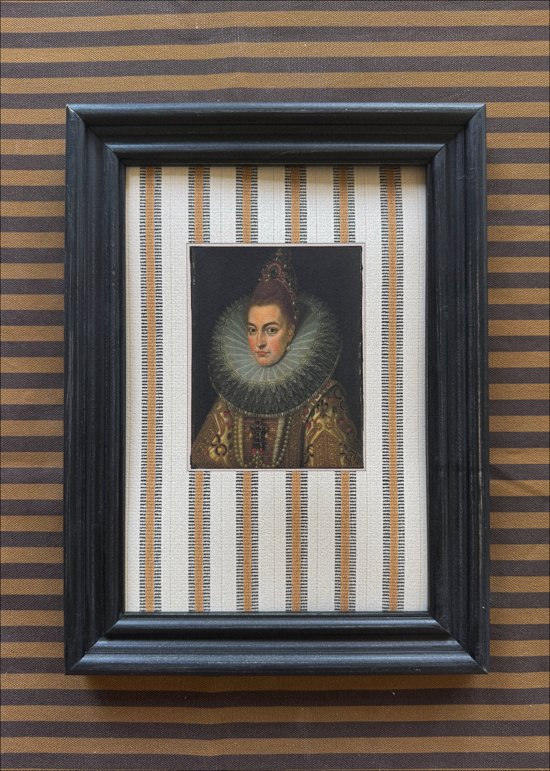 Navidad - Cuadro Papel Algodón Reina Rayas