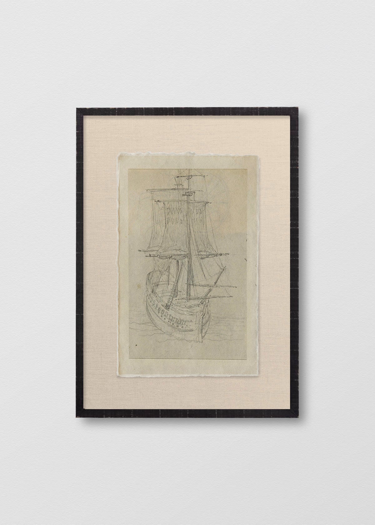 Cuadro Papiro Barco a Vela