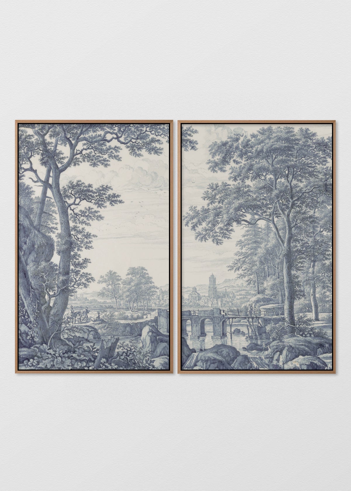 Paneles Murales de lino toile de jouy - Serie 02