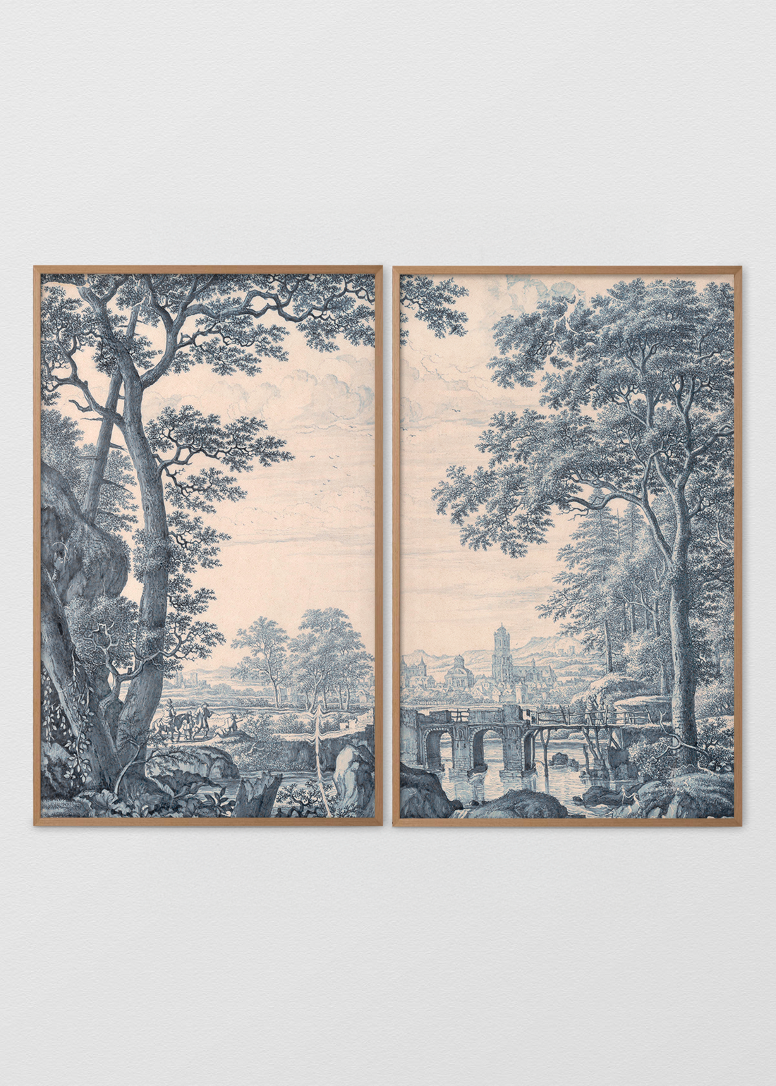 Paneles Murales de lino toile de jouy - Serie 02