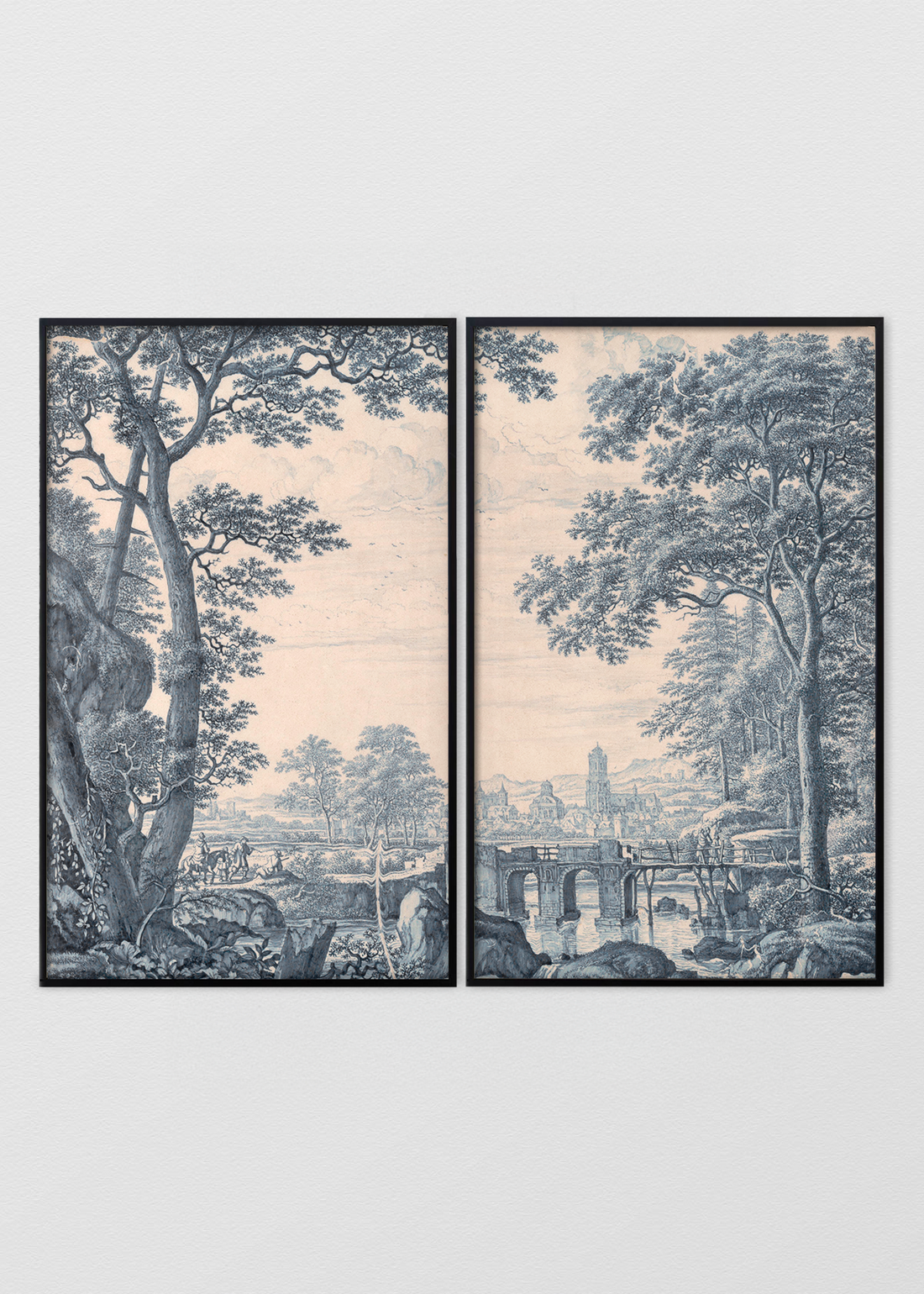 Paneles Murales de lino toile de jouy - Serie 02