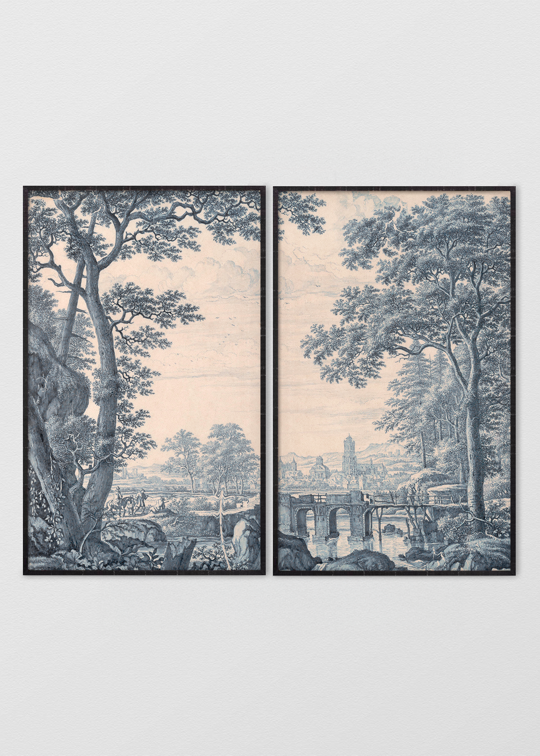 Paneles Murales de lino toile de jouy - Serie 02