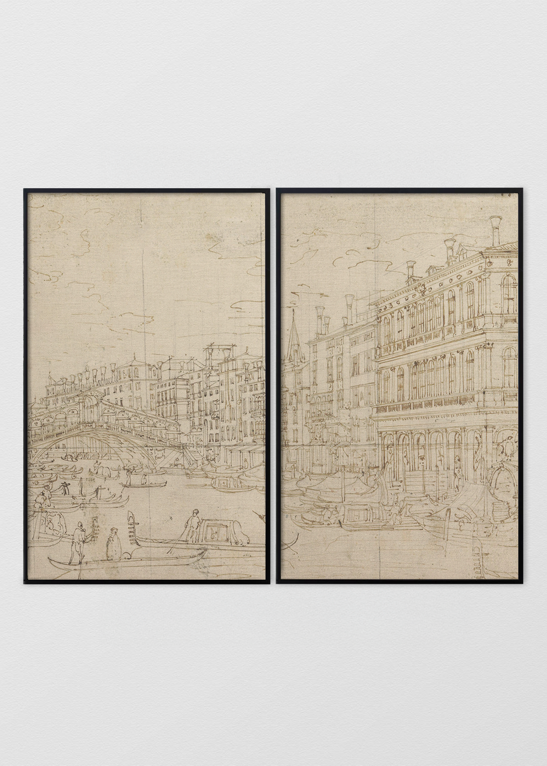 Paneles Murales de lino Dibujo Rivera - Serie 02