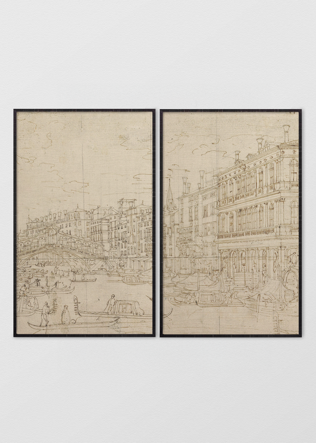 Paneles Murales de lino Dibujo Rivera - Serie 02