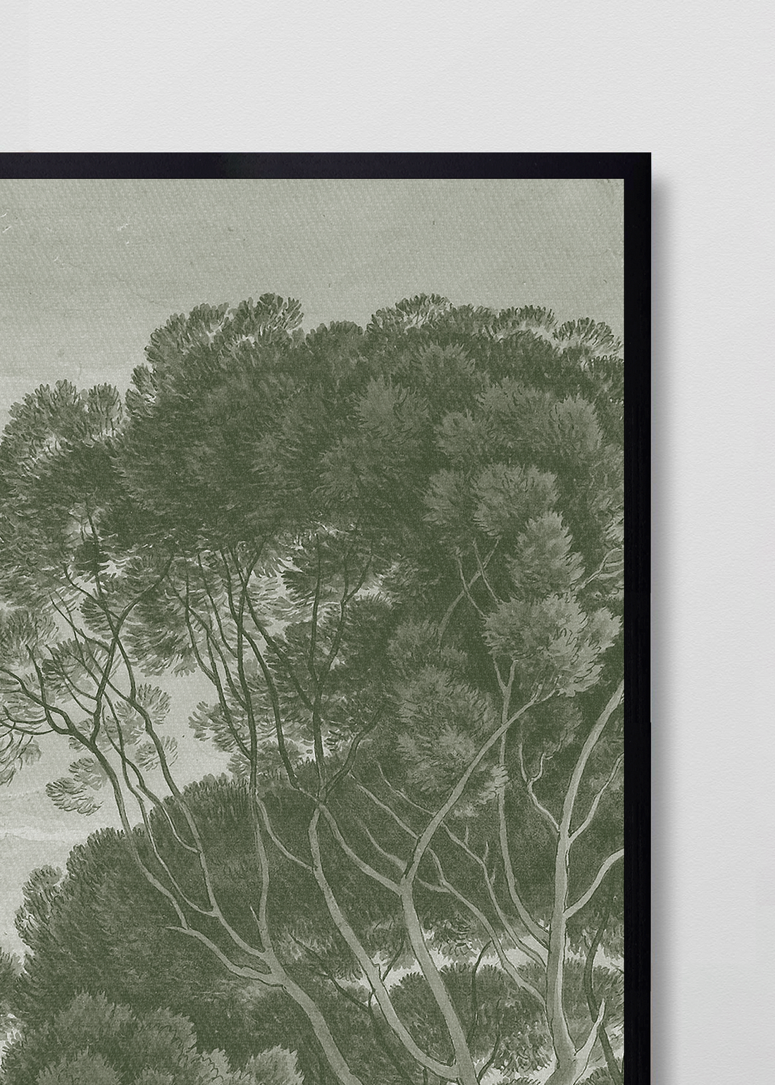 Paneles Murales de lino árboles verdes - Serie 02