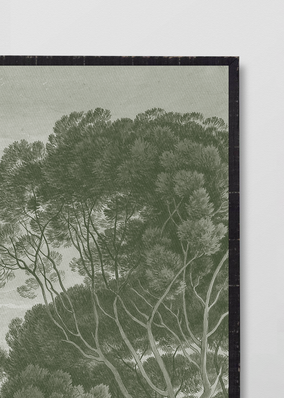 Paneles Murales de lino árboles verdes - Serie 02