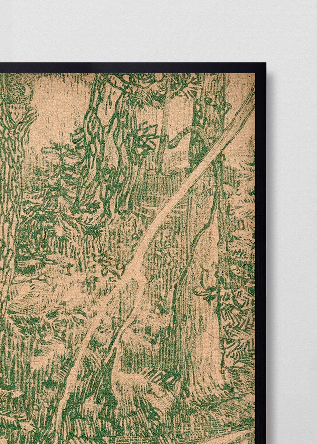 Paneles Murales de lino jungla y garzas - Serie 02