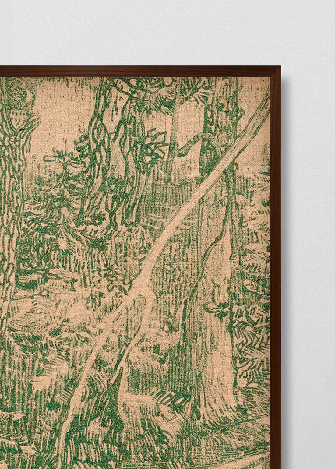 Paneles Murales de lino jungla y garzas - Serie 02