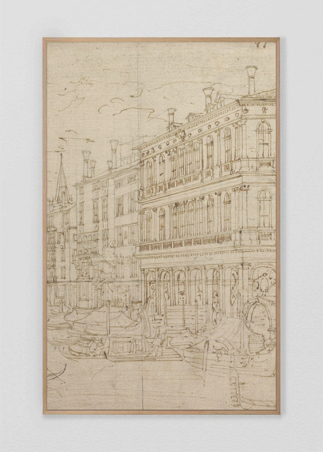 Set Cuadros Mural de lino Dibujo Rivera