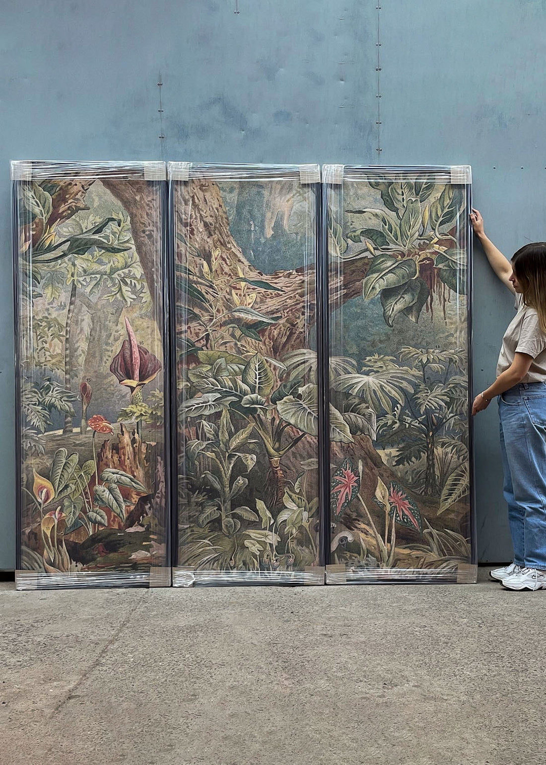 Paneles Murales de lino Jungla - Serie 03