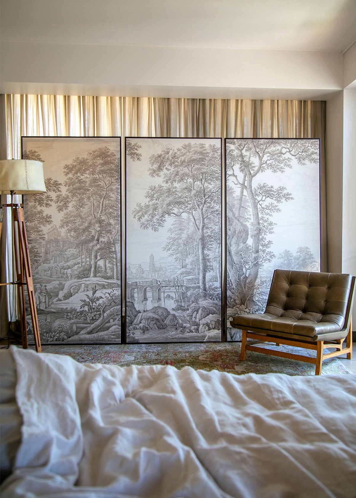 Paneles Murales de lino toile de Jouy - Serie 03