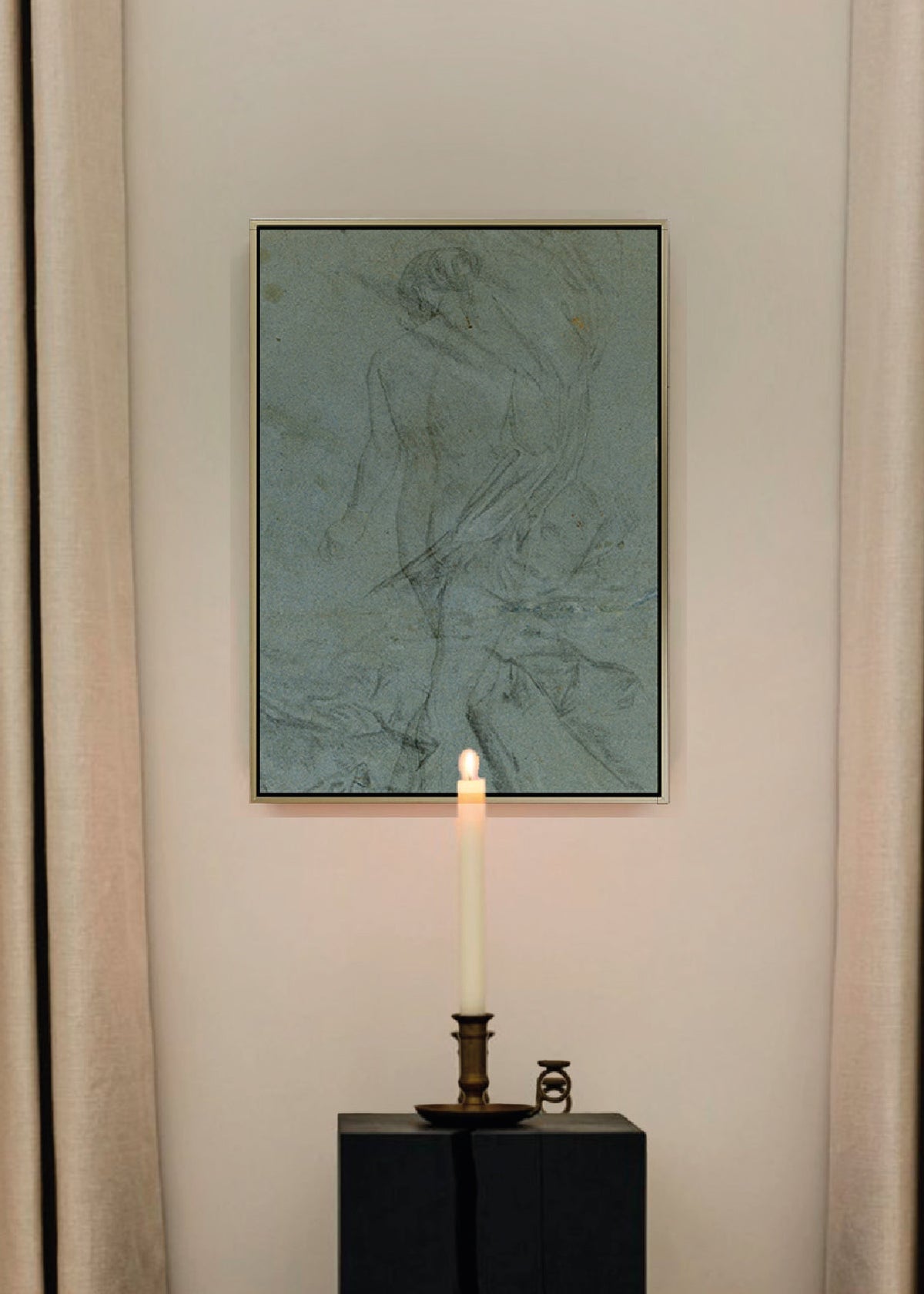 Ambiente - Cuadro Canvas Silueta de Mujer