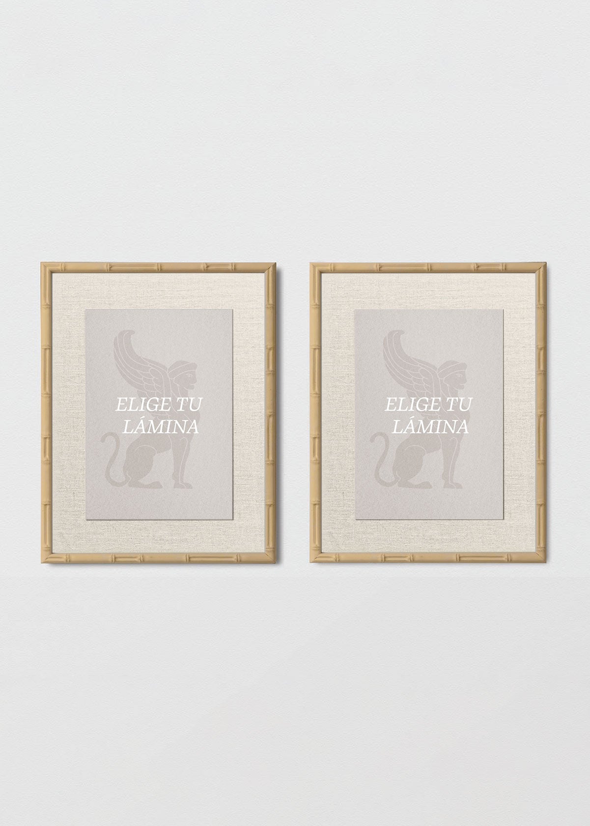 Set Cuadro Papel Algodón Bambú Natural Lino Elige tu lámina