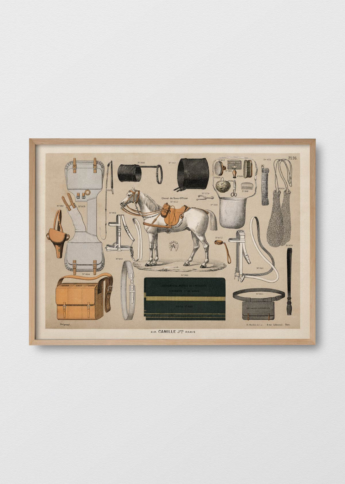 Equestrian antique poster ii (V)