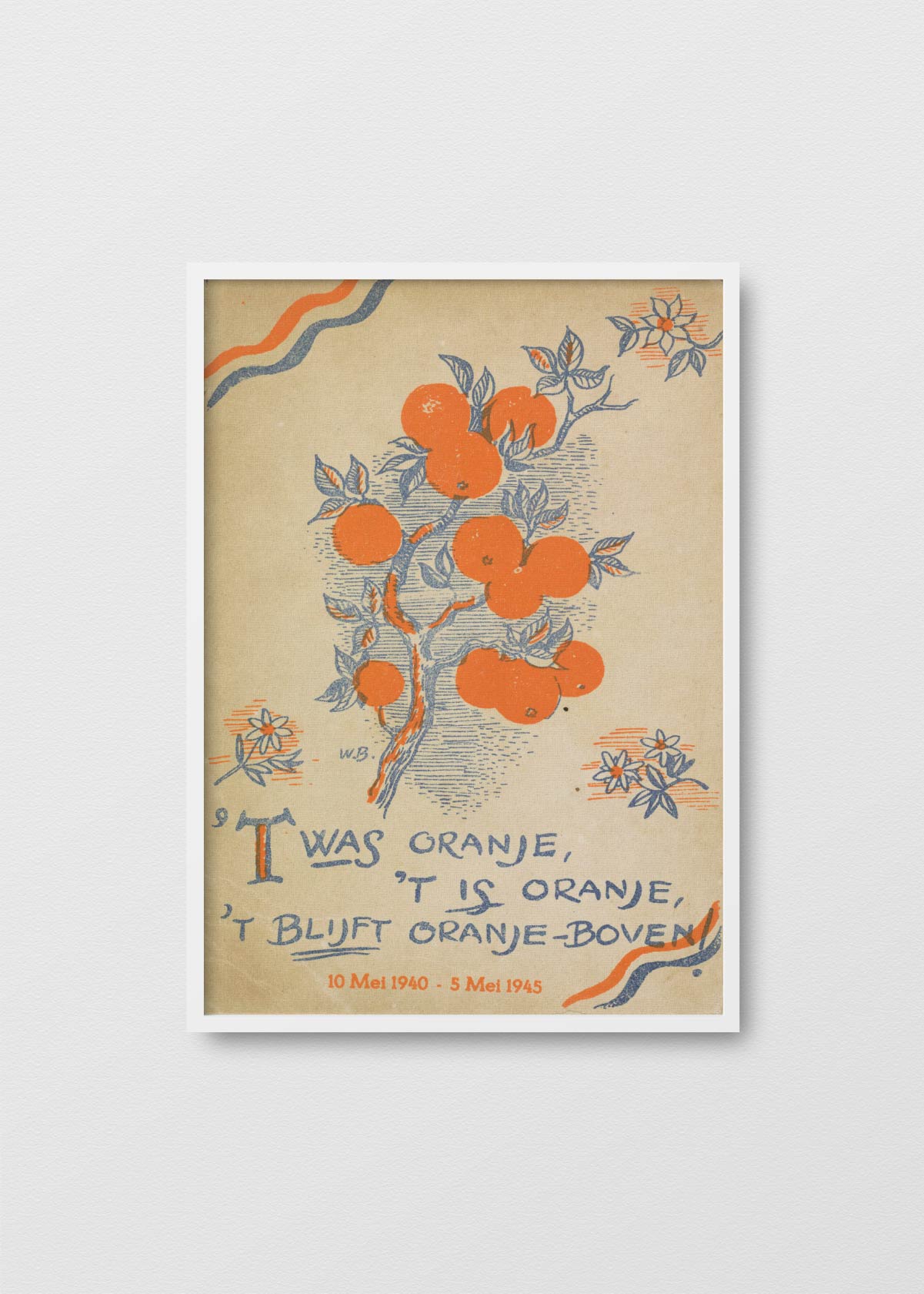 Afiche Oranje - Testimoniaprints