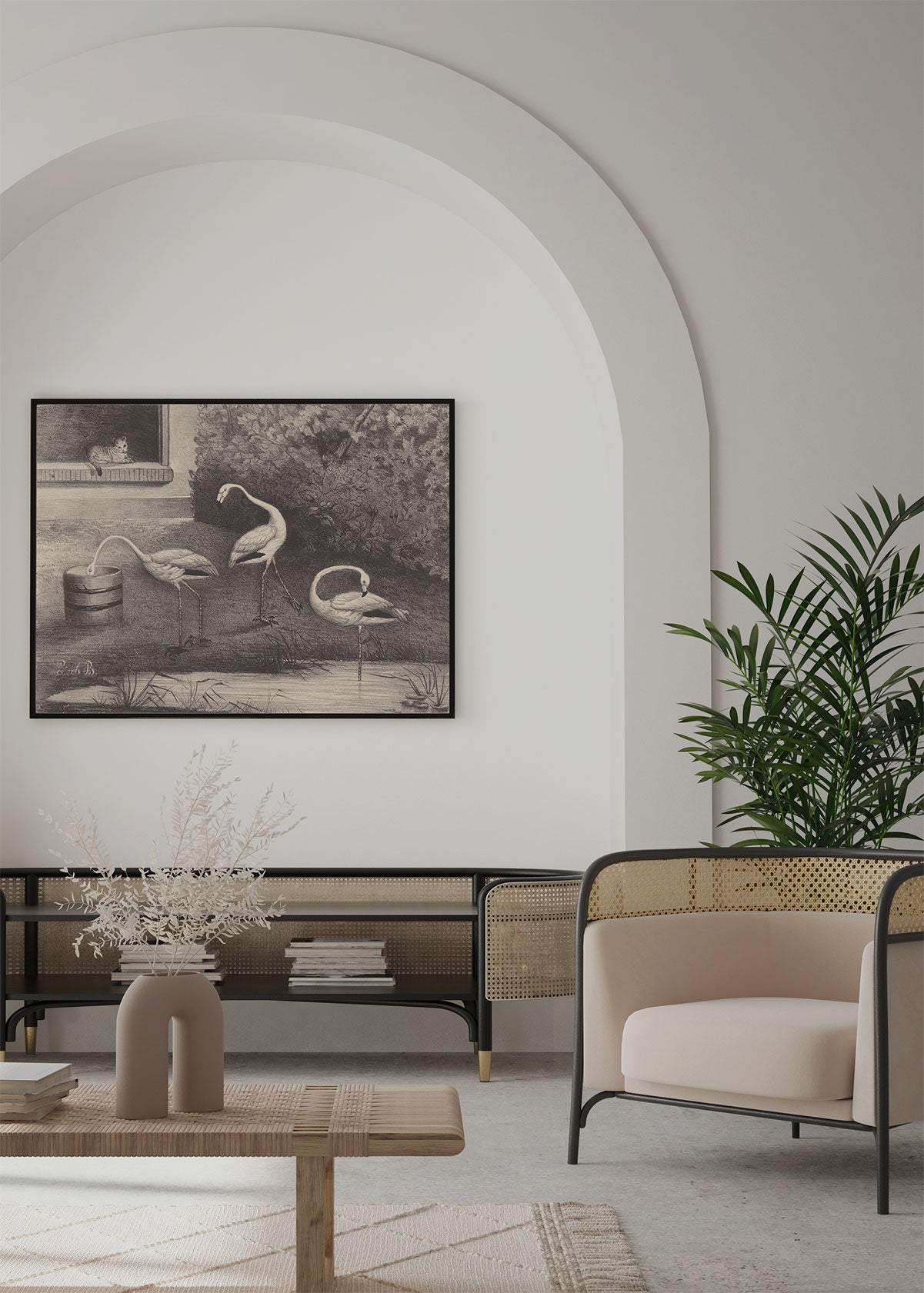 Flamingo Landscape - Testimoniaprints